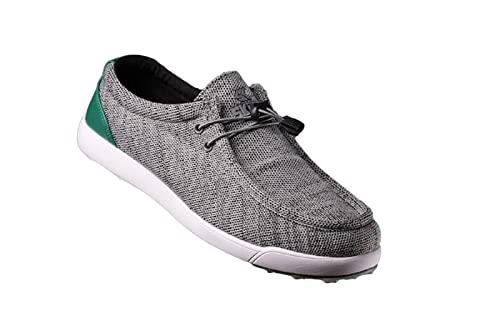 SKONI Men's Spikeless | Slip On | Lightweight | Golf Shoe (Dark Gray, 8.5)