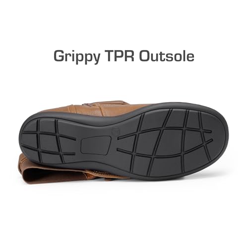 DREAM PAIRS Women's Wide Calf Knee High Faux Fur-Lined Flat Fashion Winter Boots with Side Zipper,Size 6,Camel,TRACE-W