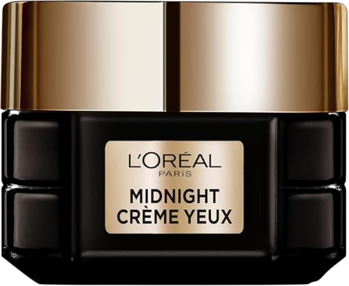 L'Oréal Paris - Midnight Crème Yeux Age Perfect Renaissance Cellulaire - Crème Yeux Nuit Régénérante Anti-Âge - Soin Yeux Anti-Rides, Fermeté, Confort - Tous Types de Peaux - 15 ml