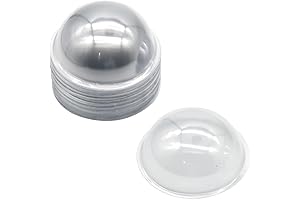 9cm Plastic Shaker Domes: Perfect for Crafts and Card Making