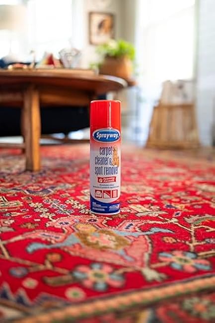 Sprayway Carpet Cleaner (Pet), 19oz, Pack of 6 | Removes Pet Stains & Odors, Foaming Action | Deep Cleans Carpets & Upholstery | Fresh Scent, Quick-Drying Formula