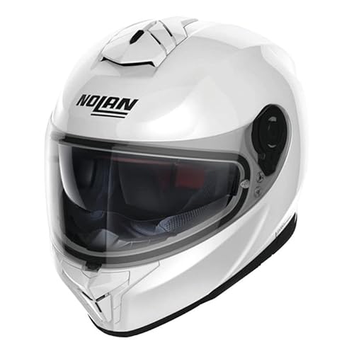 Nolan N80-8 Solid Motorcycle Helmet - Metal White - Medium #TOP13