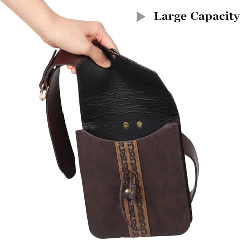 Cinturón medieval y riñonera renacentista Gatuida de diseño elegante 3