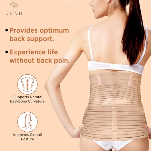 Image of AZAH Postpartum Belt | 2-in-1 Shaping & Support Pregnancy Belts | Post Pregnancy Abdominal Recovery | Waist Trimmer | Tummy Control Shapewear | Slimming Body Shaper After C-Section Normal Delivery