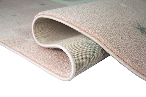 CARPETIA Tapijt kinderkamer meisjes kindertapijt Lama eenhoorn roze maat 160x230 cm - Afbeelding 7
