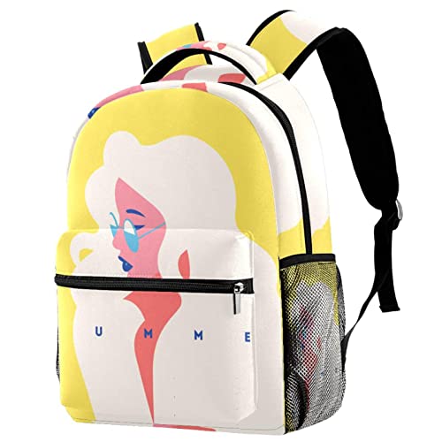 Sac à dos de voyage mixte pour étudiants et filles tendance