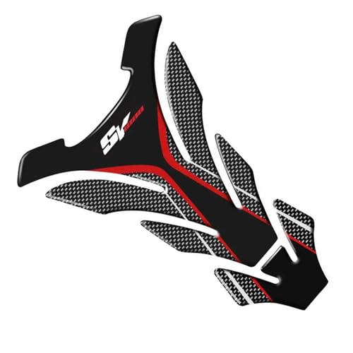 Autocollant réservoir moto SV1000 protection huile gaz 3D