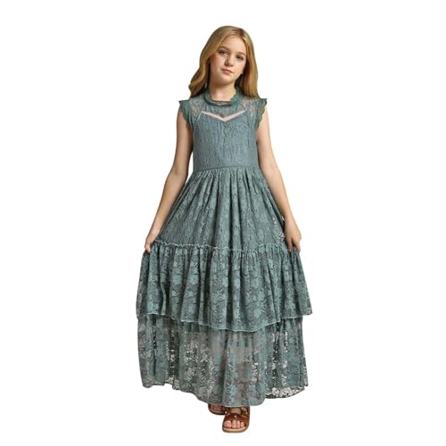 Robe de soirée bébé en vert tendre, le cadeau de Saint-Valentin idéal pour une petite fille