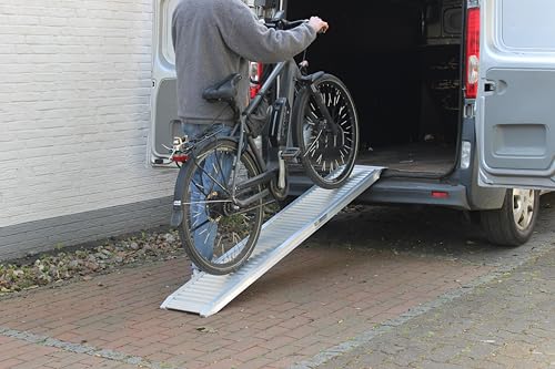 TRUTZHOLM 2 x Profi Schwerlastrampe 200 cm Traglast 2000 kg Alu grau Verladerampe Auffahrrampe