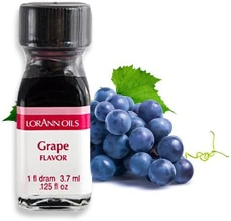 LorAnn Oils Super Strength Flavoring - Used For Candy Making, Flavoring Extracts, Baking, Hard Candy, & Flavor Oils - Bold, Natural Flavors 4X Stronger Than Extracts - Grape, Pack of 2, 0.125 fl oz