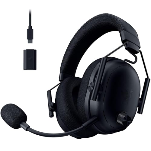 Razer BlackShark V3 Pro - Wireless e-Sport Headphones with ANC Noise Cancelling - 50mm Driver - Detachable Microphone - 2.4GHz & Bluetooth - FPS Profiles - PC/Mac | Black
