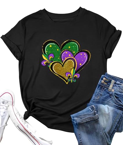 Mardi Gras Shirts Women It's Mardi Gras Yall T Shirt Carnival Outfit Shirt Fat Tuesday Party Gift Short Sleeve Tops