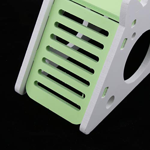 Baoblaze Hamsterhuis houten huis met glijbaan en ladder voor kleine dieren, muis, ratten, cavia's, eekhoorn, enz… - Image 6