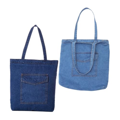 Sac cabas denim grand sac à main jean spacieux pour ranger toutes vos affaires