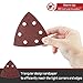LEONTOOL 50 Pcs Triangle Sanding Pads 100 Grit 3-1/2 Inches Hook and Loop Triangle Sandpaper 6 Holes Oscillating Multitool Sanding Pads Detail Sander Sandpaper for Wood Metal Stone Polishing