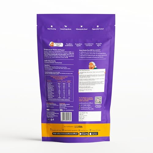 Image of Sweet Karam Coffee Andhra Spicy & Garlic Murukku Combo | No Palm Oil | No Preservatives | South Indian Chakli | Crispy & Crunchy Tea-Time Snack | Festive Special | Homemade Recipe | 95g x 2 Packs