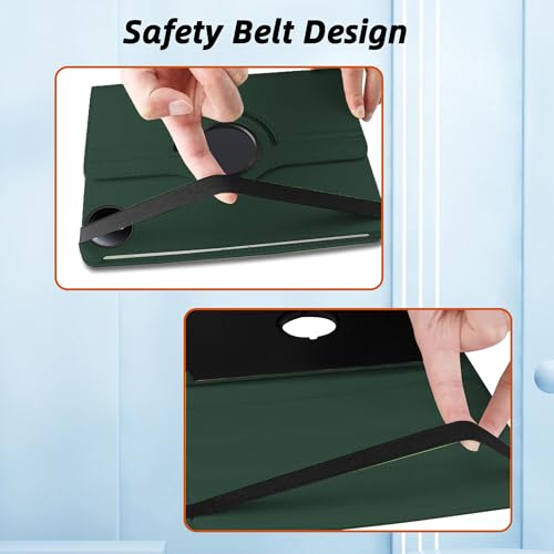 Image of TGK 360 Rotatable Smart Flip Case Cover for Redmi Pad SE 8.7 inch Tablet (Forest Green)