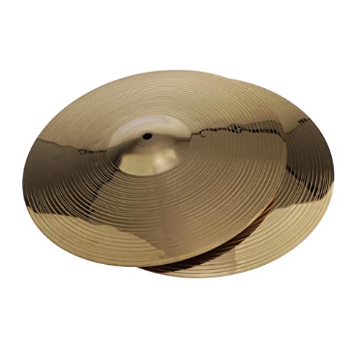Image of SECRET DESIRE 2 Pieces Brass Splash Crash Cymbal Hi Hat Cymbals for Drum Set 14inch