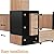 Hlsicnalm Outdoor Fire Wood Racks Heavy Duty Steel Bracket Kit for Outdoor