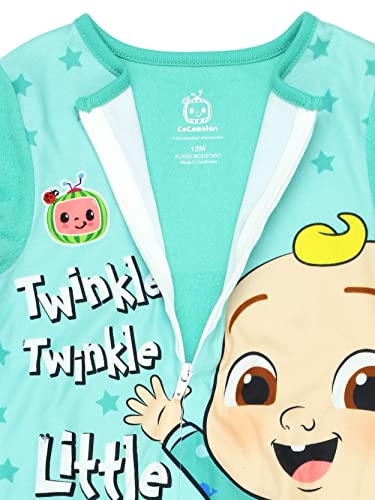 Cocomelon Toddler Infant Footed Blanket Sleeper Pajamas (24Months, Teal) #TOP5