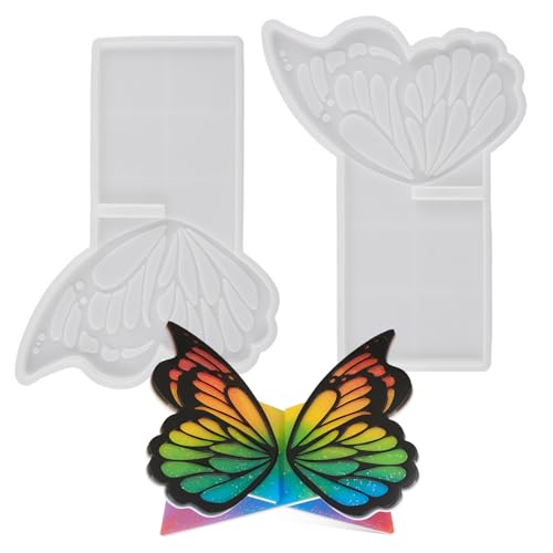 Stampo in silicone per leggio per libri – Forma in silicone flessibile, stampo ṕer colata epossidica, modello p̀er fusione di leggio, artigianato fai-da-te, supporto a tema farfalla, accessorio p̃er e