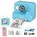ASTGMI Appareil Photo Instantané, 2.4" Écran Appareil Photo Enfant avec Papier d'impression et Carte 32GB, Mode Selfie et Video, Cadeau Jouet pour Enfant Garçons Filles de 3-14 Ans(Bleu)