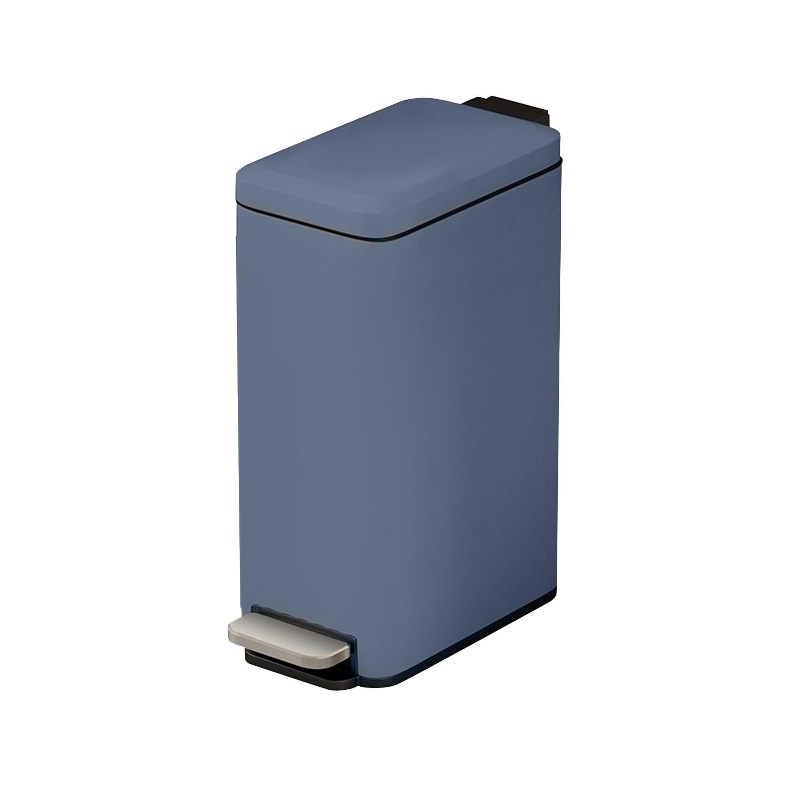 CALANDIS® Bathroom Trash Can with Lid Organizer Slim for Bathroom Entryway Living Room Gray | Trash Cans & Wastebaskets | Household Supplies & Cleaning 1