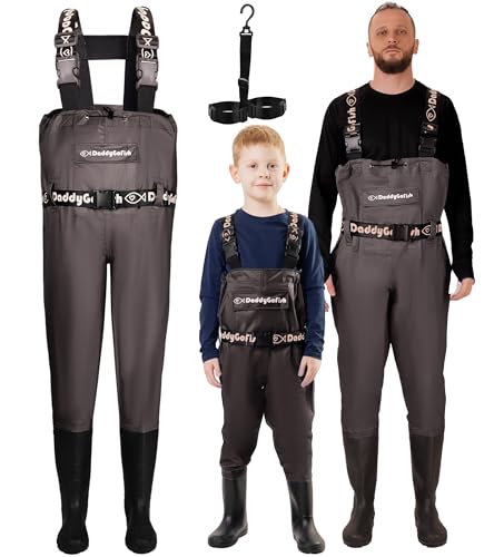 DaddyGoFish Chest Waders for Kids & Adults