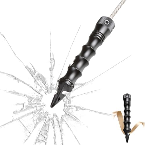 Legal Self Defense Whip - Portable Steel Whip with Car Window Bre...