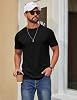 Camisetas de Manga Corta de Mezcla de Algodón COOFANDY para Hombre, Cuello Redondo, Casual Básico de Verano 4