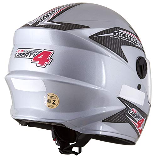 Pro Tork Capacete New Liberty Four 56 Prata
