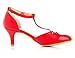 Bellmora Women's Jamie-01 Vintage Round Toe T-Strap Mary Jane Costume Dress High Heel Swing Shoe with Sexy 3