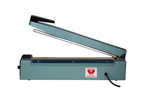 Beeketal 'BP400FS' Profi Impuls Tisch Schweißgerät (keine Aufwärmzeit) mit 400 mm Schweißlänge und 2 mm Schweißbreite, Folien Schweißzeit von 1-8 Sek., Balkenschweißgerät mit Gusseisen Gehäuse