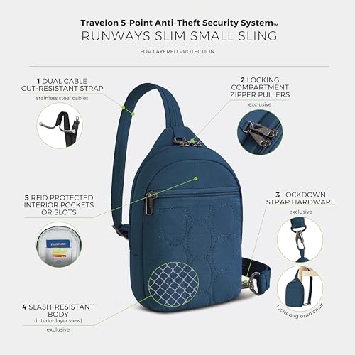 Image of Travelon Anti-Theft Runways Small Sling