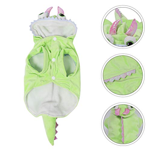POPETPOP Dinossauro CÃ£o Traje Do Dia Das Bruxas Pet Dino Hoodies Pano para Teddy Chihuahua Yorkshir