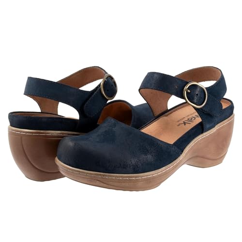SoftWalk Womens Mabelle Navy Suede 8 Narrow by SoftWalk - Used condition - US$54.26