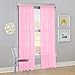 Decotex Set of 2 Sheer Voile Transparent Window Panel Curtain Drapes (54