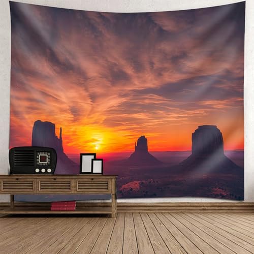 Tapiz de pared infantil para transformar tu habitación con un paisaje de atardecer