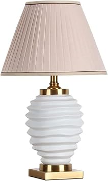 Porcelain Black Striped Ceramic Table Lamp Bedroom Bedside Desk Nightstand Lamp Modern White Table Lamp Vintage Classic Traditional Nightstand Lamp For Home Office Living Room College Bookcase