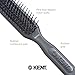 Kent AH11G Airhedz Pro Narrow Pin Hair Brush, Fine Pin Detangler Brush Ideal for Taming and Straightening Non-Scratch for Pain-Free Detangling