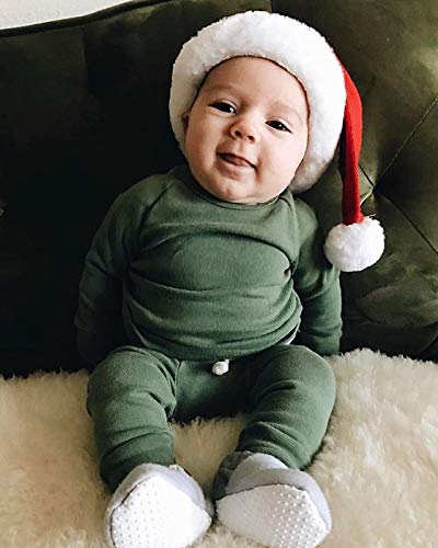 Baby Unisex Pajamas, Top With Pants Set 2 Piece Outfit, Organic Cotton Clothing Set For Infant Baby Boys Girls #TOP1
