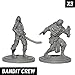 DND Miniatures 36 Ready to Paint 28mm Fantasy Figurines Protective Case Included | 3 x 12 Unique Dungeons and Dragons Characters: Orcs, Drow, Zombies, Skeletons, Bandits, Goblins