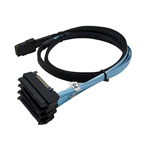 Cable conectores SAS 36-Pin a 4 SAS 29-Pin con alimentación SATA 1m