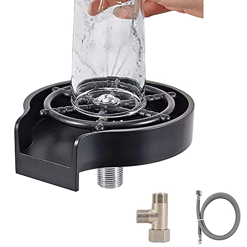 HUIHAO Lave - vitres de Cuisine Lave - vitres de Cuisine Lave - vitres de Maison Bar Lave - vitres de Cuisine Accessoires de Lave - vitres de Cuisine en Acier Inoxydable Noir