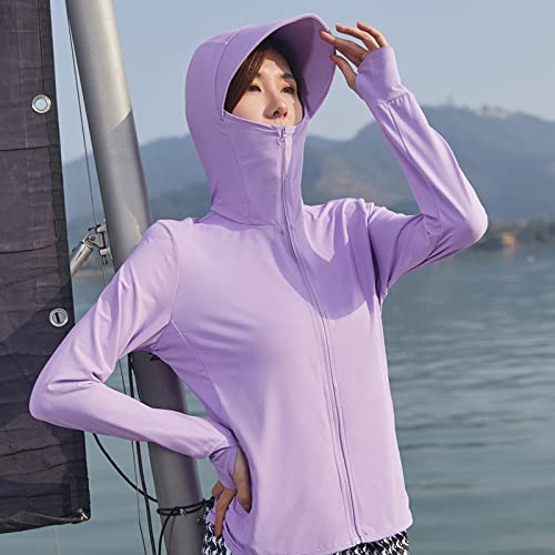 Chaqueta con protección solar y capucha, talla L miniatura 1