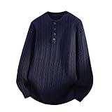 Design : tricot épais avec motif torsadé ; coupe surdimensionnée ; col rond