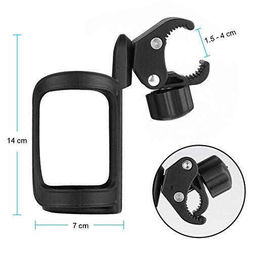 Accmor AC8015-SPORTS Bike Cup Holder, Bike Water Bottle Holders, Universal 360 Degrees Rotation Cup Holder For Bicycle, Stroller thumb #6