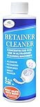 Ultrasonic Retainer Cleaner Solution for Ultrasonic Retainer Cleaner Machines - Remove Odors, Discoloration and Stain on Retainers, Aligners, Invisalign and More! (8 Ounces)