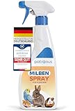 Milbenspray Meerschweinchen, Kaninchen & Kleintiere wie Hamster oder Wellensittich 500ml - Effektiver Schutz vor Milben und Parasiten, Anti Milben-Spray speziell für Kleintiere & Vögel