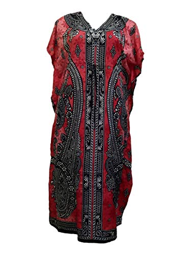 Vestido Kaftan Indiano Longo Estampado Plus Size 233